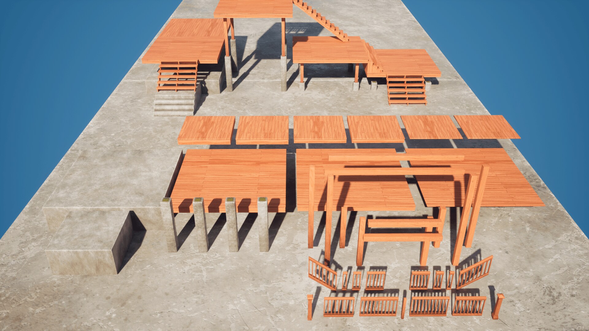 Modular Wood Houses in Environments - UE Marketplace
